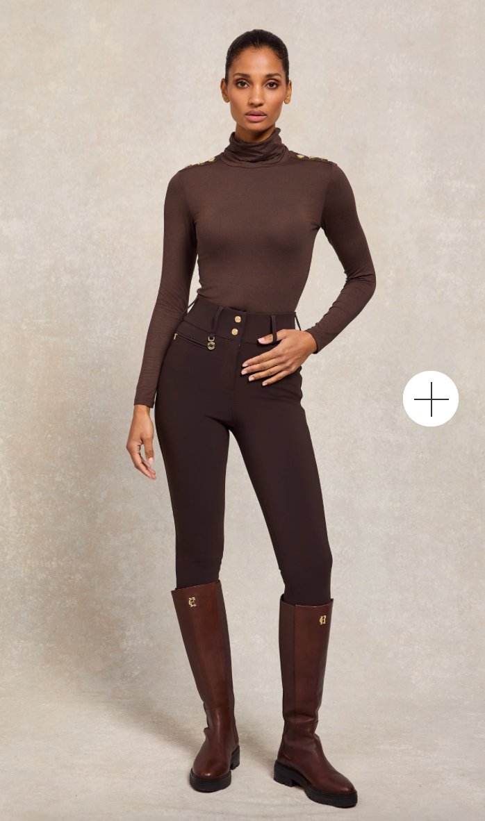 Holland Cooper | Contour Trouser Chocolate