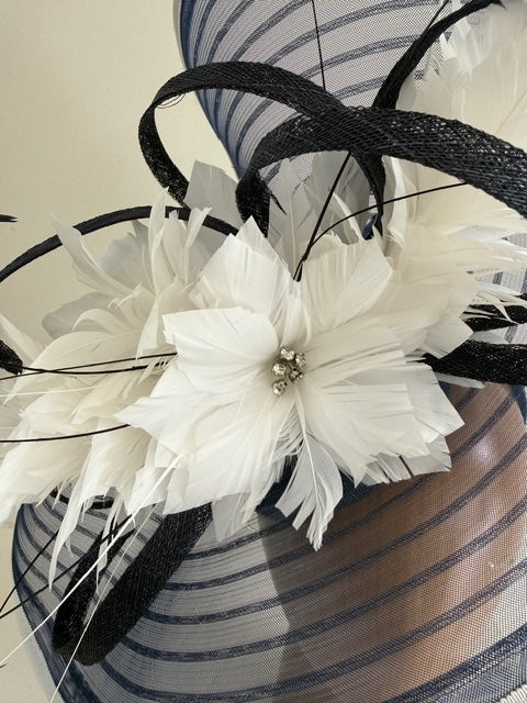 Snoxell &amp; Gwyther Navy &amp; Ivory Hat