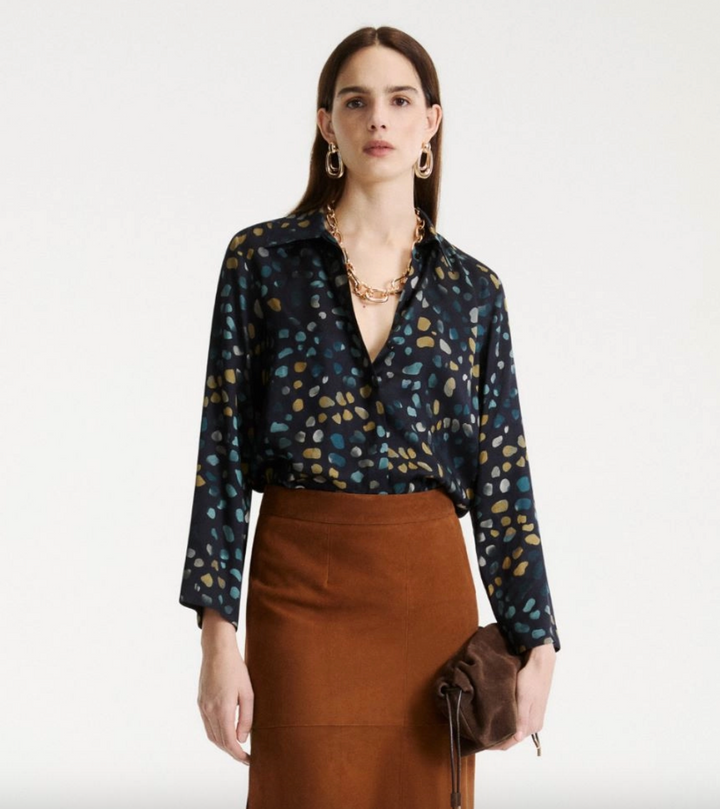 Marella | Ballata Shirt Navy Pebbles
