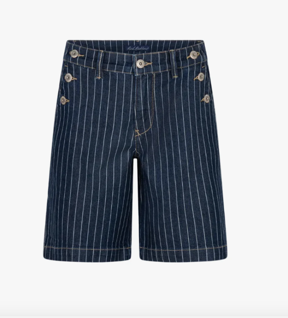 Red Button > Bibette Short &amp; Buttons Denim Pinstripe