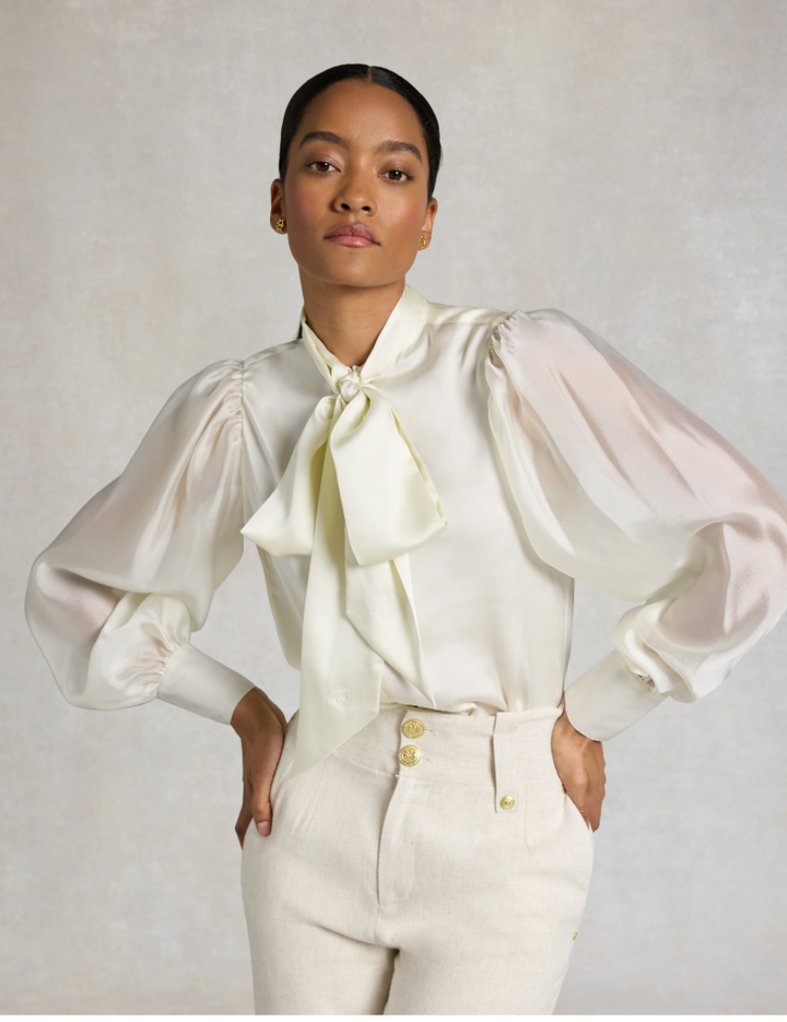 Holland Cooper | Ariella Blouse Oyster