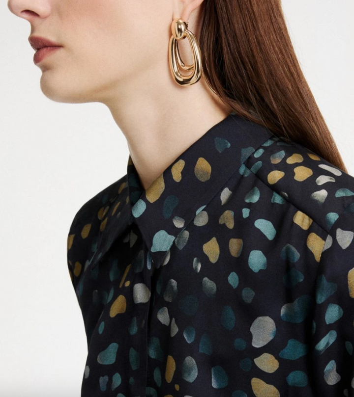 Marella | Ballata Shirt Navy Pebbles