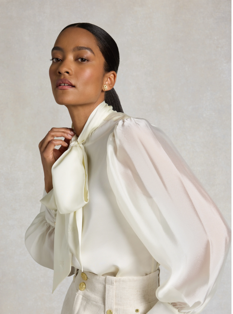 Holland Cooper | Ariella Blouse Oyster