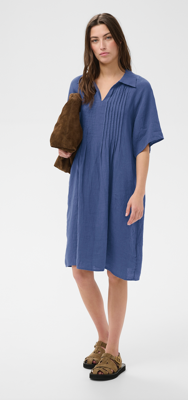 Part Two > Ayla Dress Blue Indigo