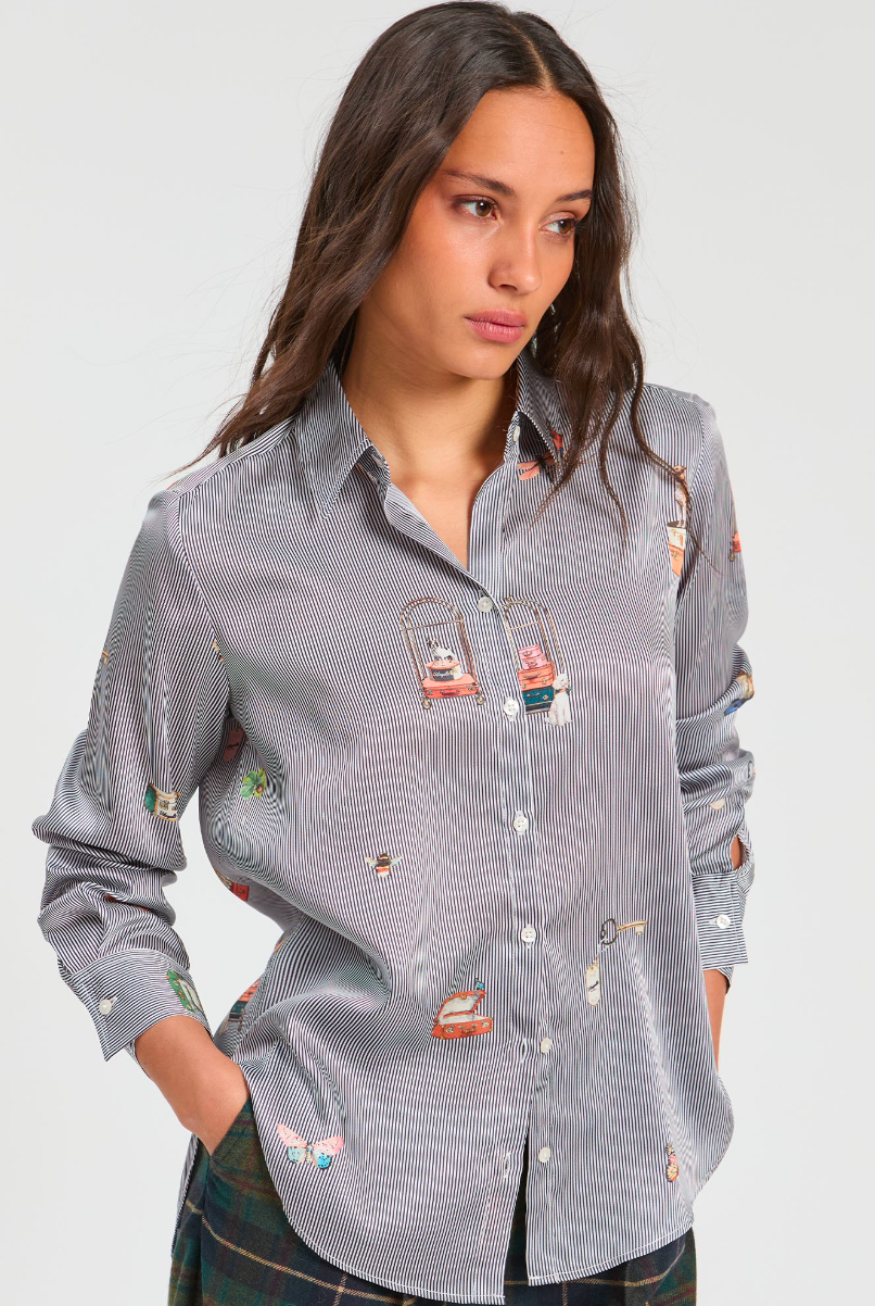 Vilagallo | 33925 Shirt Hotel Rayas Azules