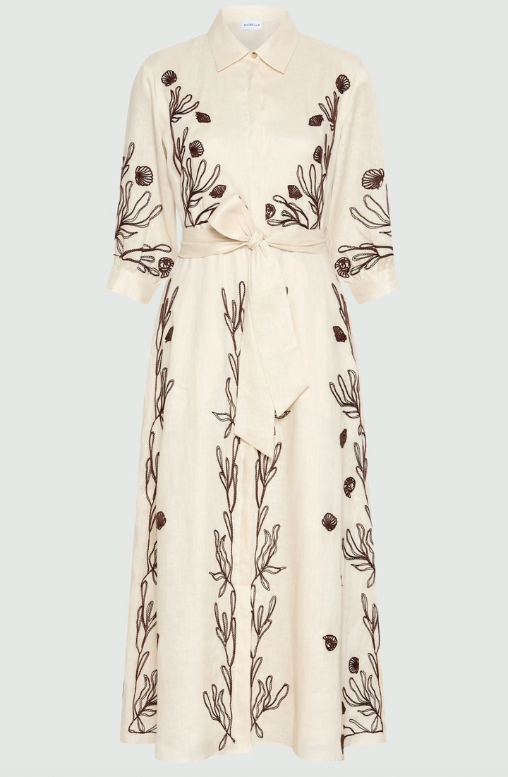 Marella > Banda Dress Cream