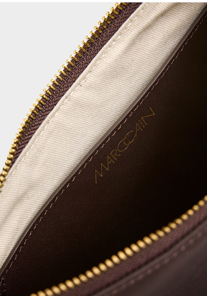 Marc Cain > AC TK.01 L19 Hobo Bag Dark Wood