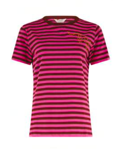 Sugarhill | Maggie T-Shirt Striped Leopard