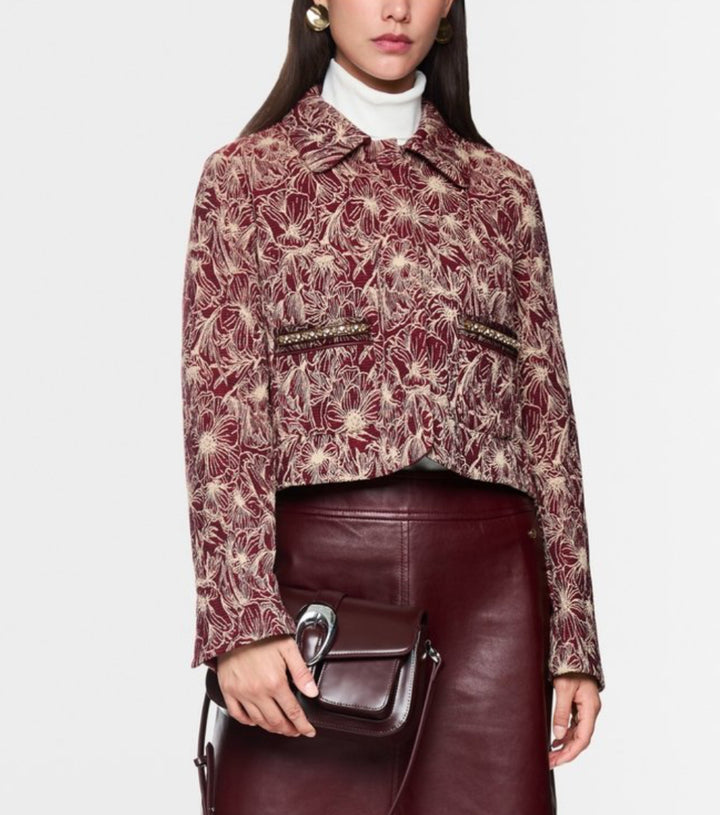 Marc Cain \ ZC 31.09 W32 Jacket Bright Maroon