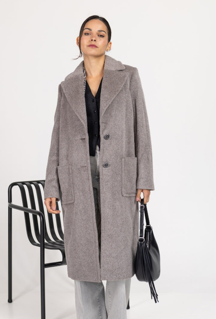 Marc Cain \ ZC 11.11 W58 Coat Soft Charcoal