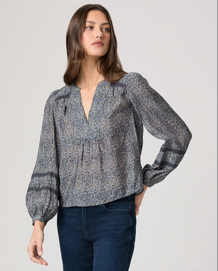 Paige > Calgary Blouse Navy Multi