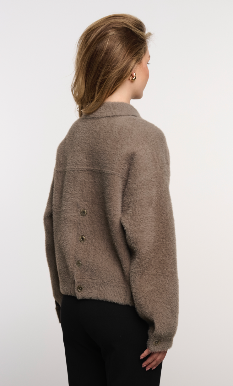 Rino &amp; Pelle | Bubbly boxy jacket Stone