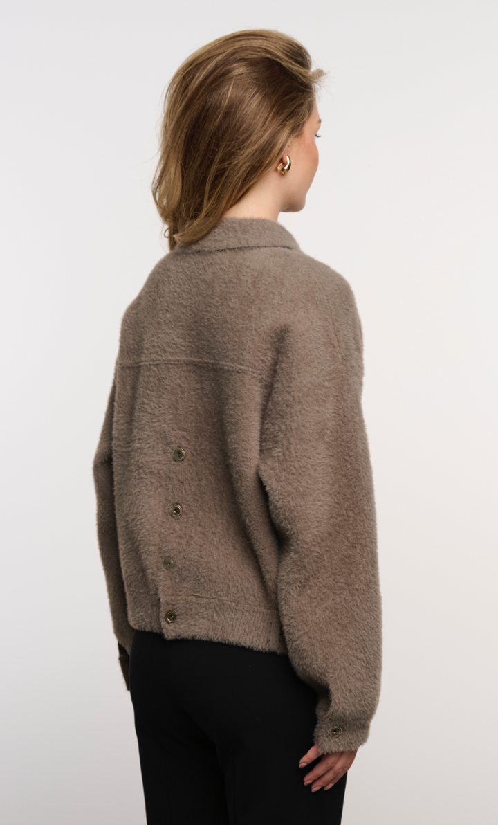 Rino &amp; Pelle | Bubbly boxy jacket Stone