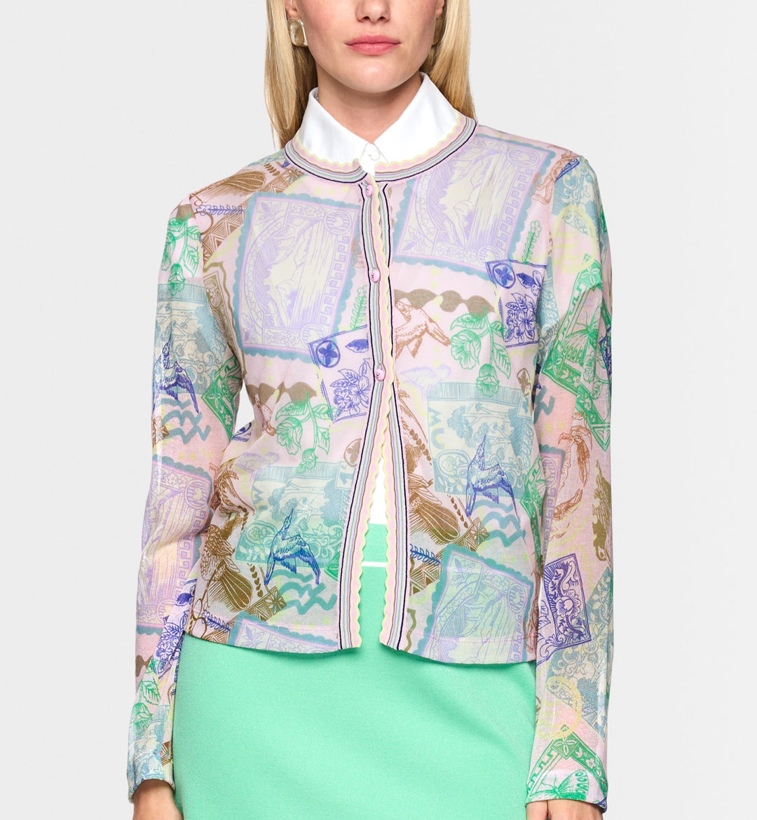 Marc Cain > AC 39.08 M16 Cardigan Pink Tuille