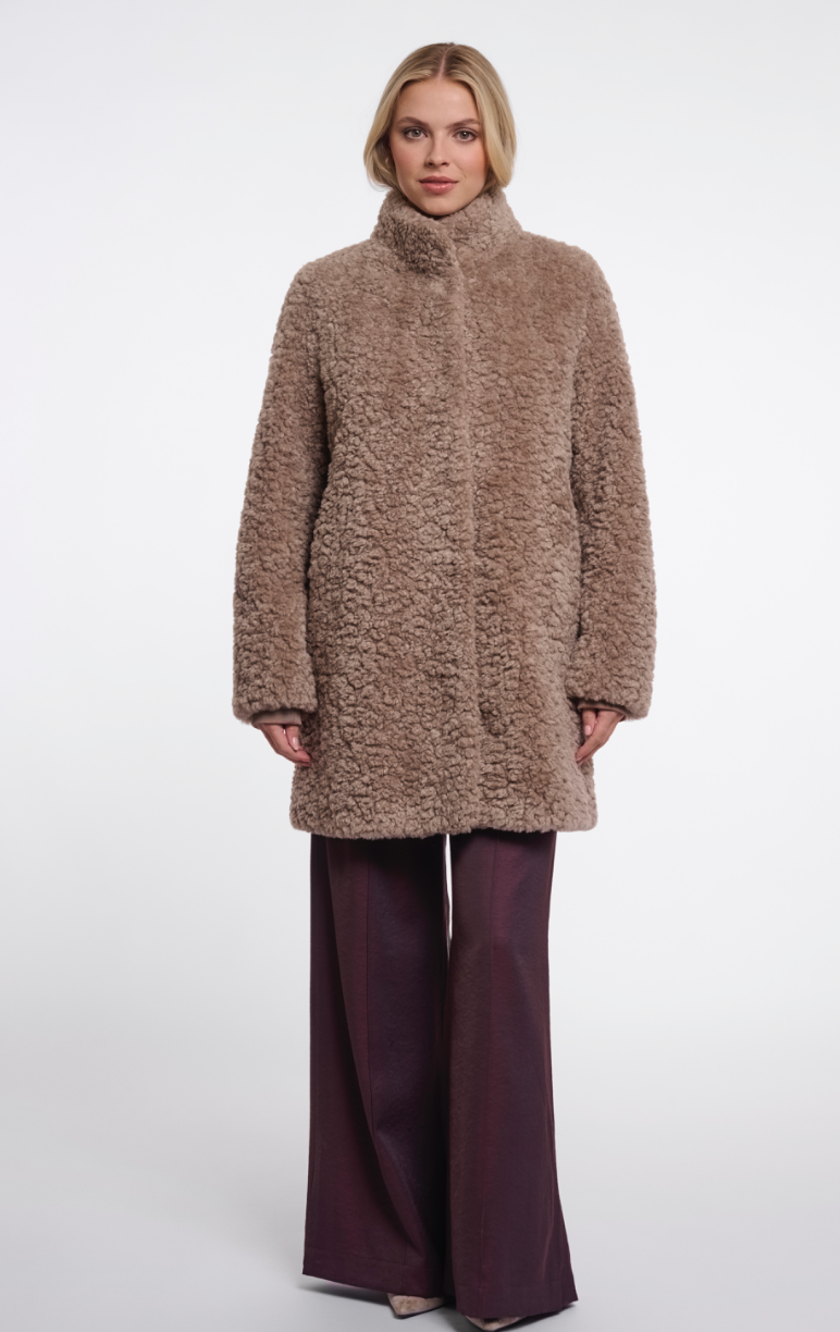 Rino &amp; Pelle | Lexis faux fur coat Mocha Latte