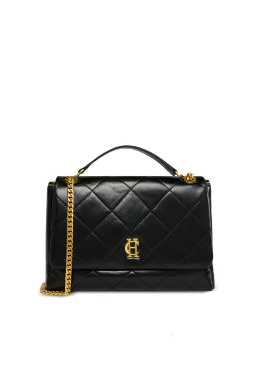 Holland Cooper \  Milan Midi Shoulder Bag Black
