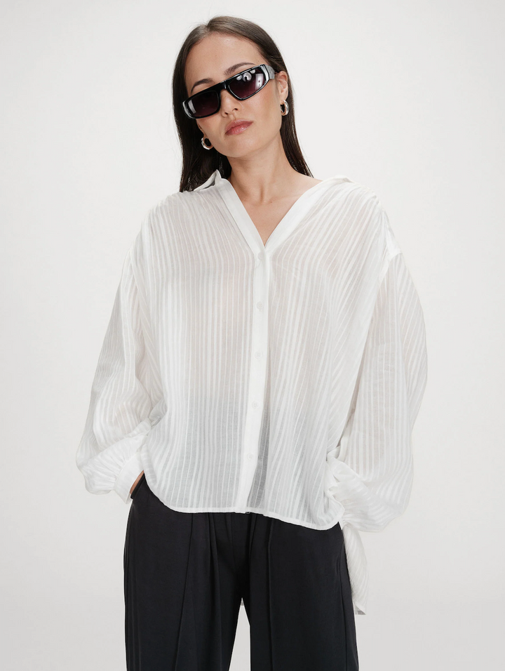 Grace &amp; Mila > Vibes Shirt Ivory