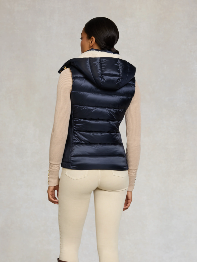 Holland Cooper | Harlow Sherpa Gilet Ink Navy