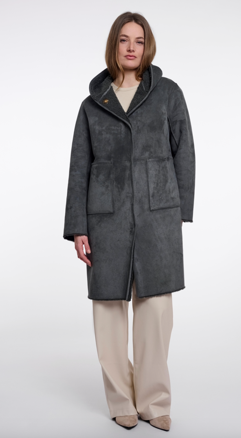 Rino &amp; Pelle | Ami long coat Urban Teal