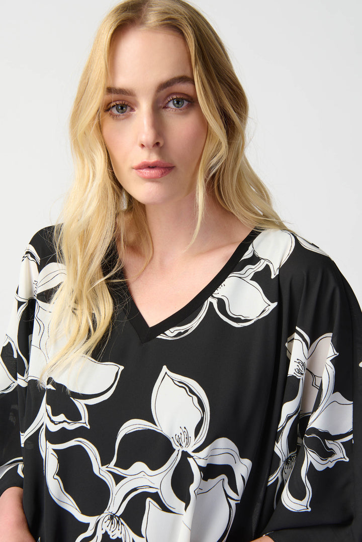 Joseph Ribkoff : Top 241170 Black/Vanilla