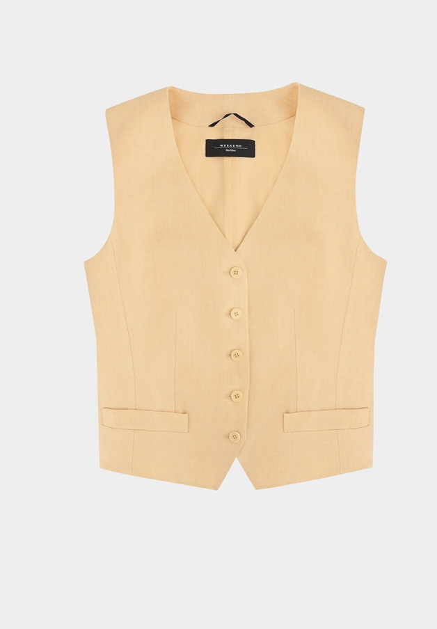Weekend Max Mara > Pace Waistcoat Yellow