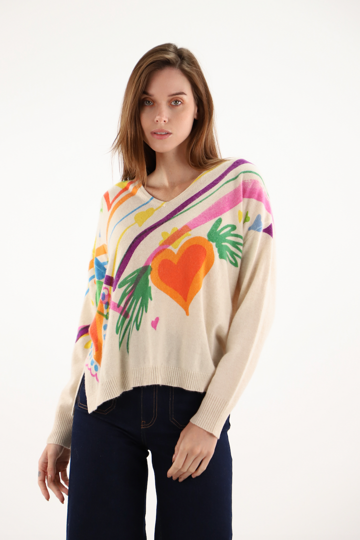 Estheme Cashmere >  CKE6200C Heart Print