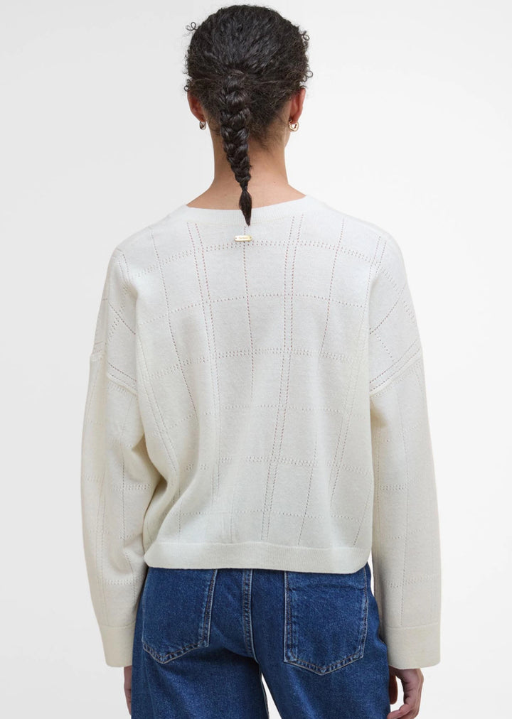 Barbour \  LKN1663 Blakely Cardigan  White