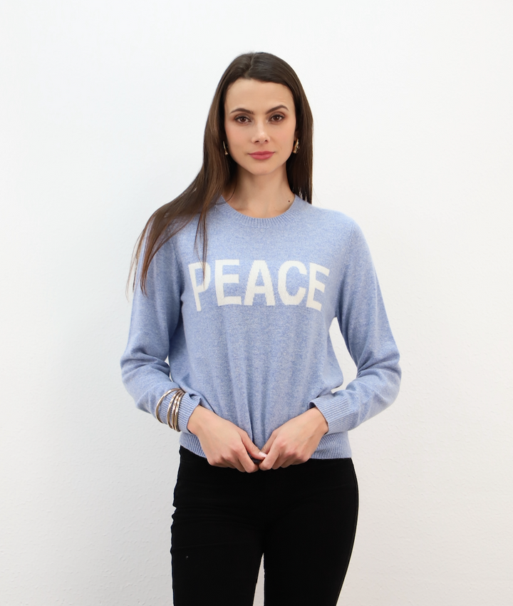 Esthème Cashmere | WES26093H  Cashmere Jumper with Peace