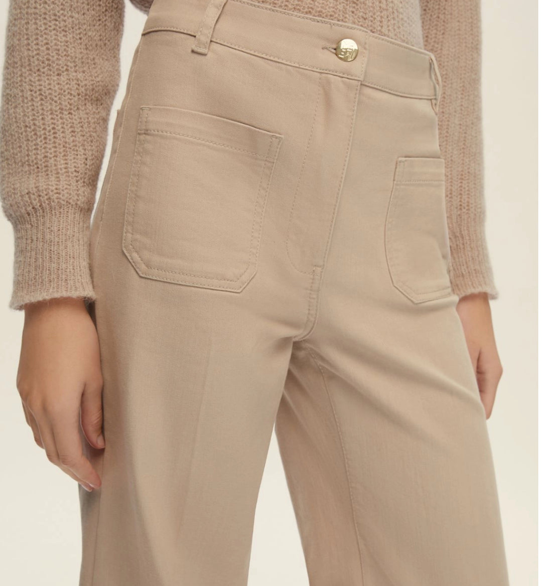 Emme \ Ruspa Long Trouser  Off White
