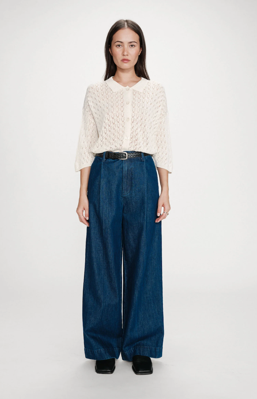 Grace &amp; Mila > Vienne Trouser Med Blue