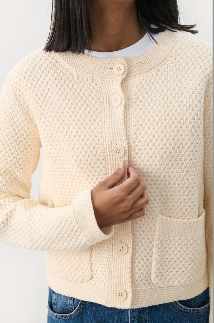 Part Two > Elmie Cardigan Whitecap Gray