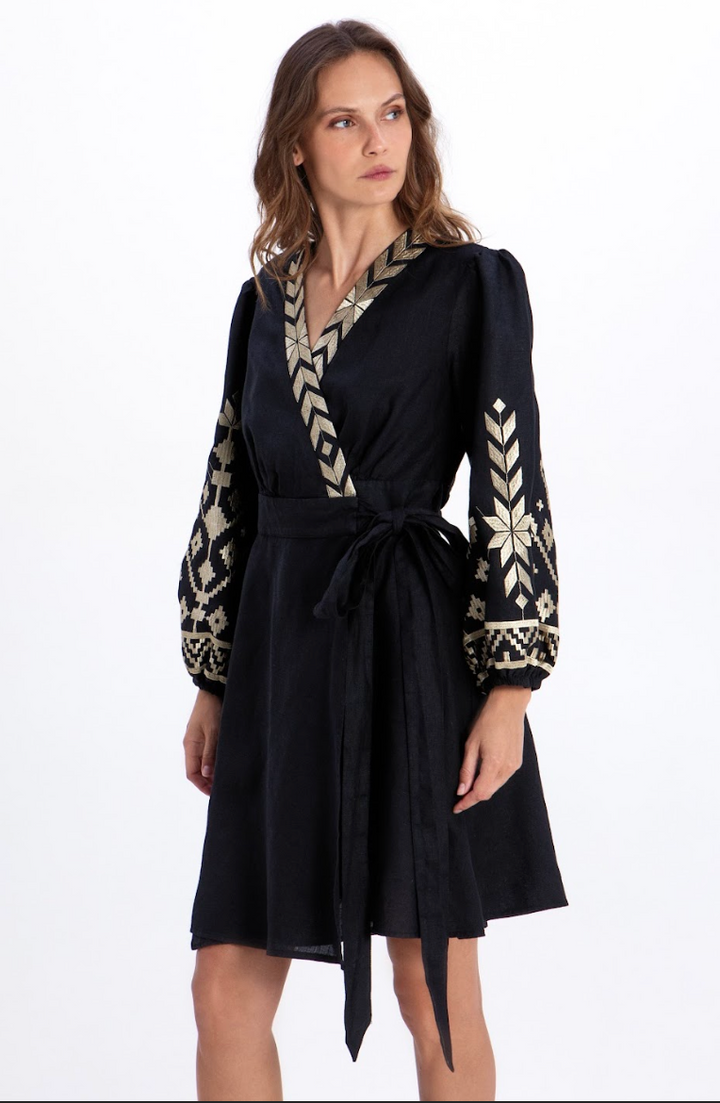Greek Archaic > 2043236 Dress Blk/GLd