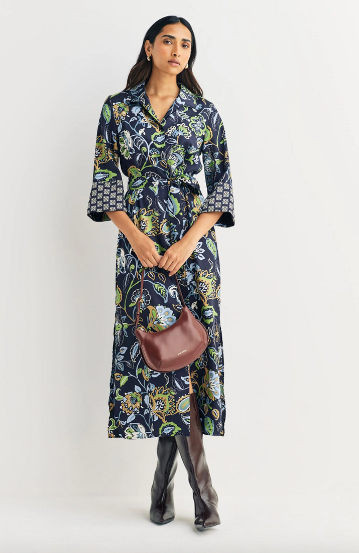 Emme > Folgore Dress Blue Flower