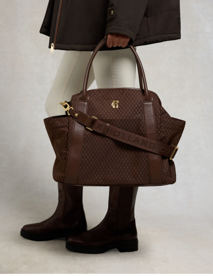 Holland Cooper | Cheltenham Tote Bag Chocolate Monogram