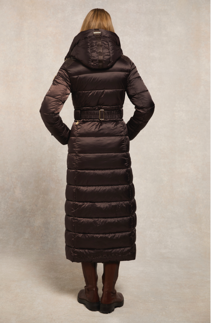 Holland Cooper | Arosa Coat Heraldic Chocolate