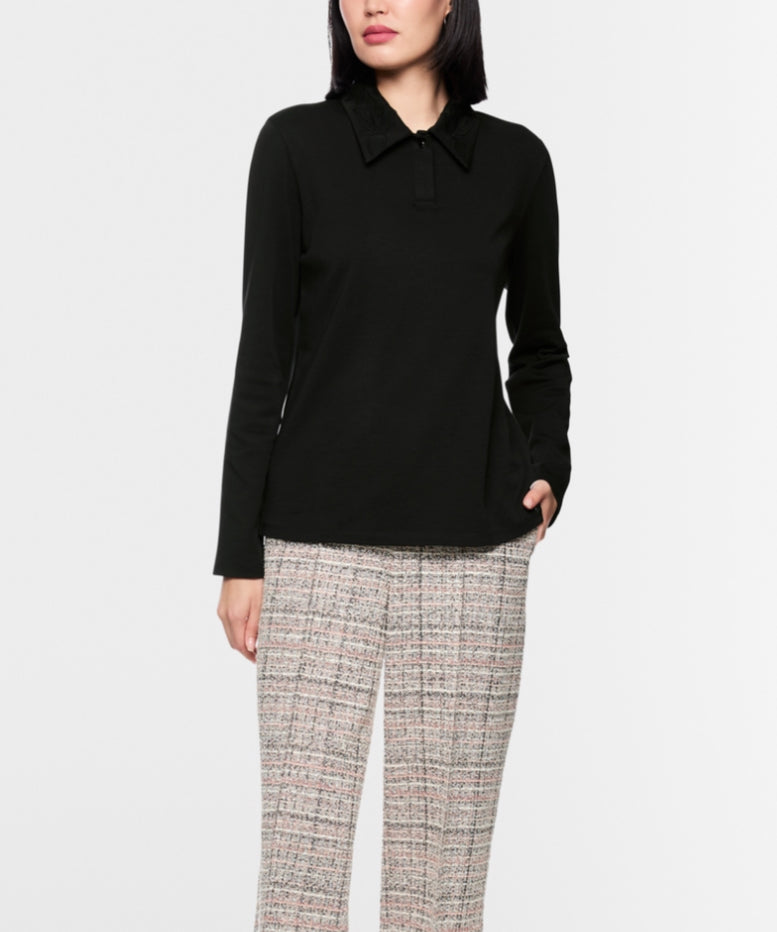 Marc Cain > AC 53.02 J29 Polo Shirt Black