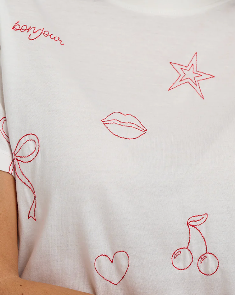 Sugarhill > T1071 Maggie T Shirt Embroidery
