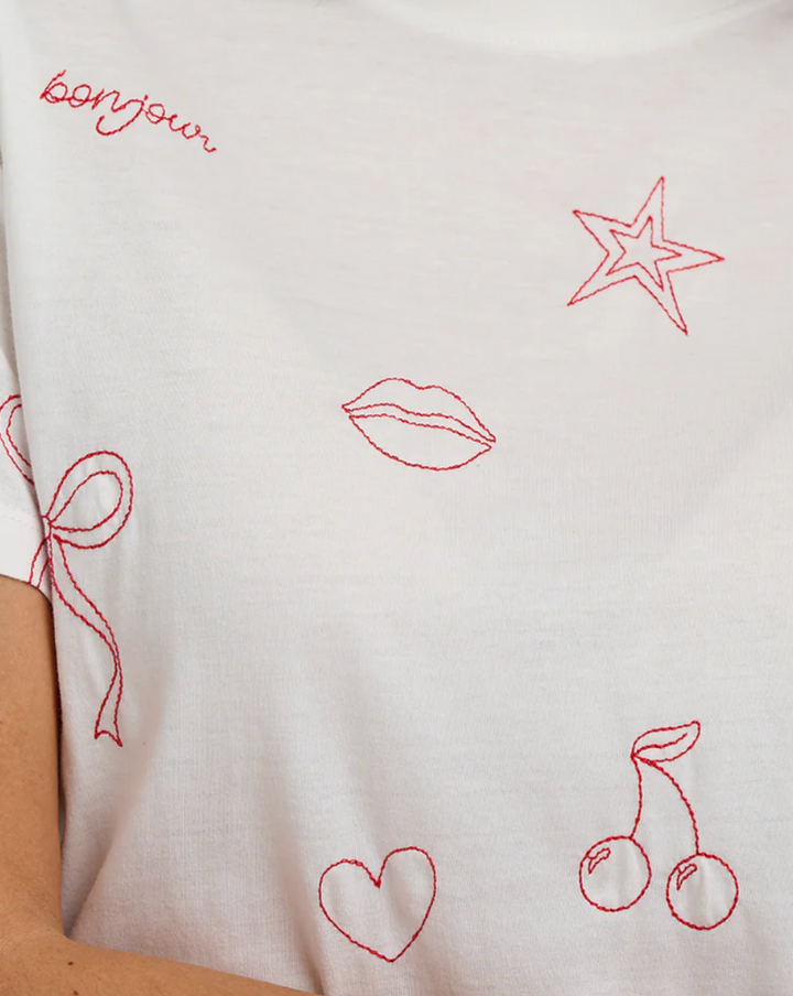Sugarhill > T1071 Maggie T Shirt Embroidery