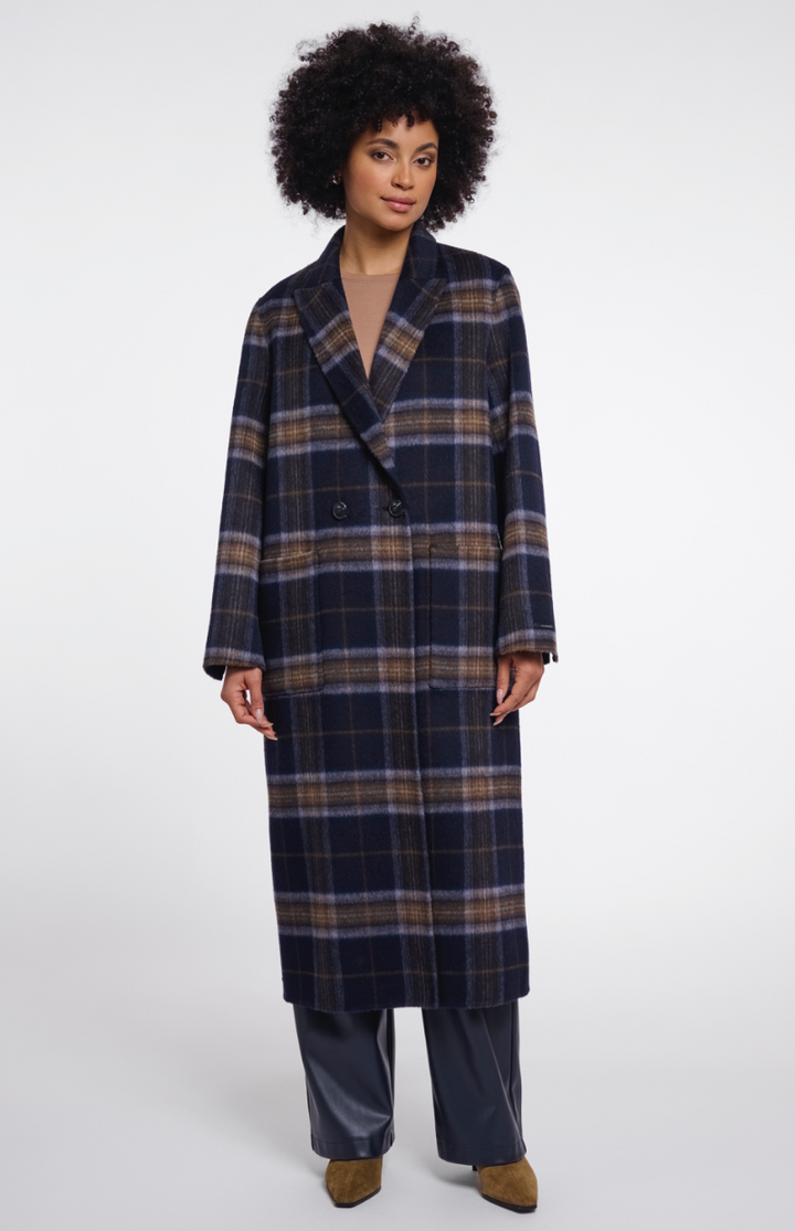 Rino &amp; Pelle | Adria reversible coat Dark Navy Check
