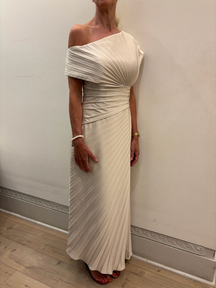 John Charles > 66793  Plisse Midi Ecru