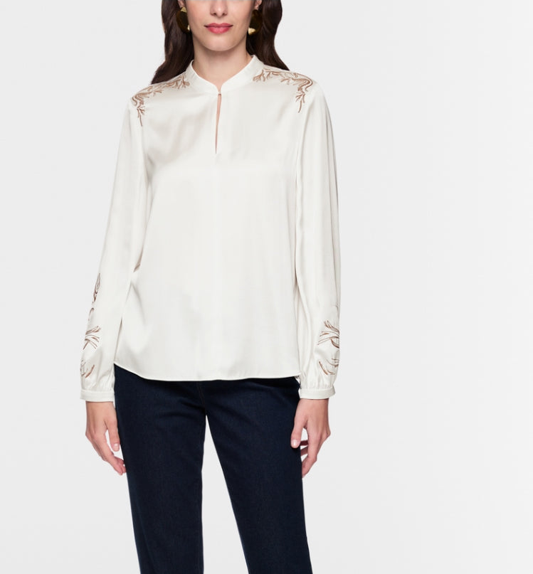 Marc Cain > AC 51.13 W25 Blouse Off White