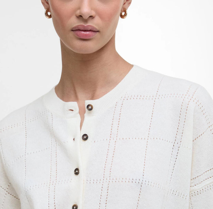 Barbour \  LKN1663 Blakely Cardigan  White