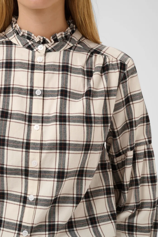 Part Two | Samilla Shirt Navy &amp; Mole Check