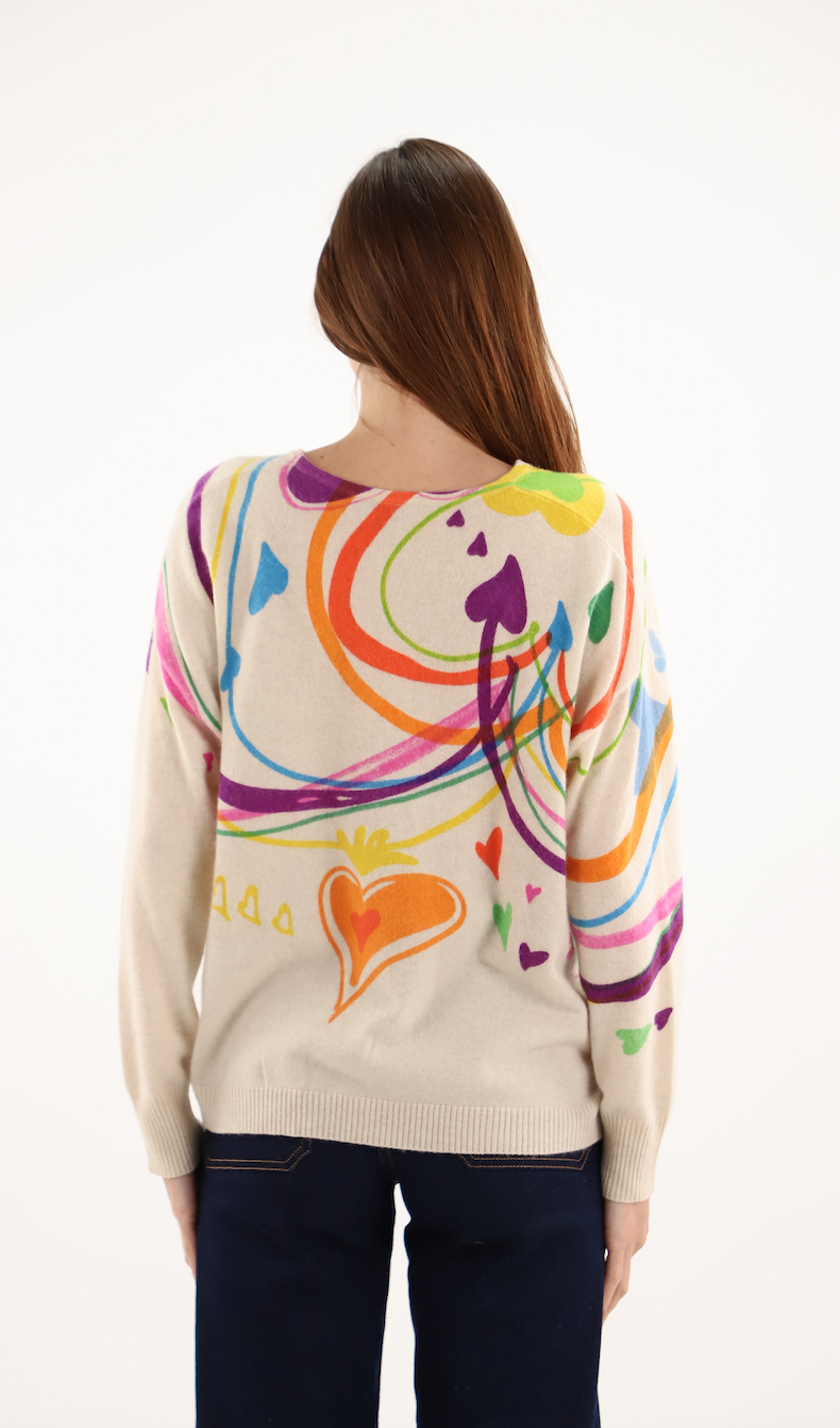 Estheme Cashmere >  CKE6200C Heart Print