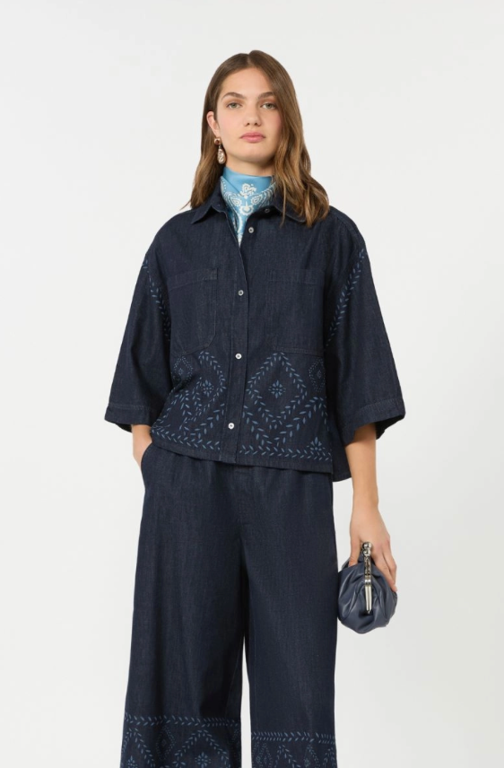 Weekend Max Mara | Alare Shirt Navy Denim