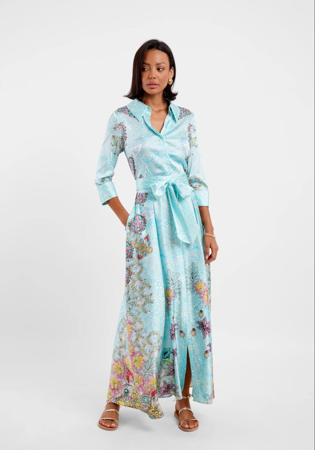 JRF > Floral Medley Dress Blue