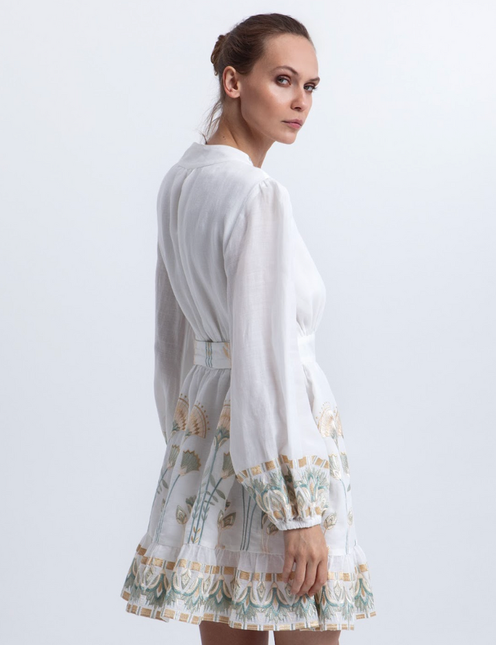 Greek Archaic > 4073174 Dress Wht/Mult