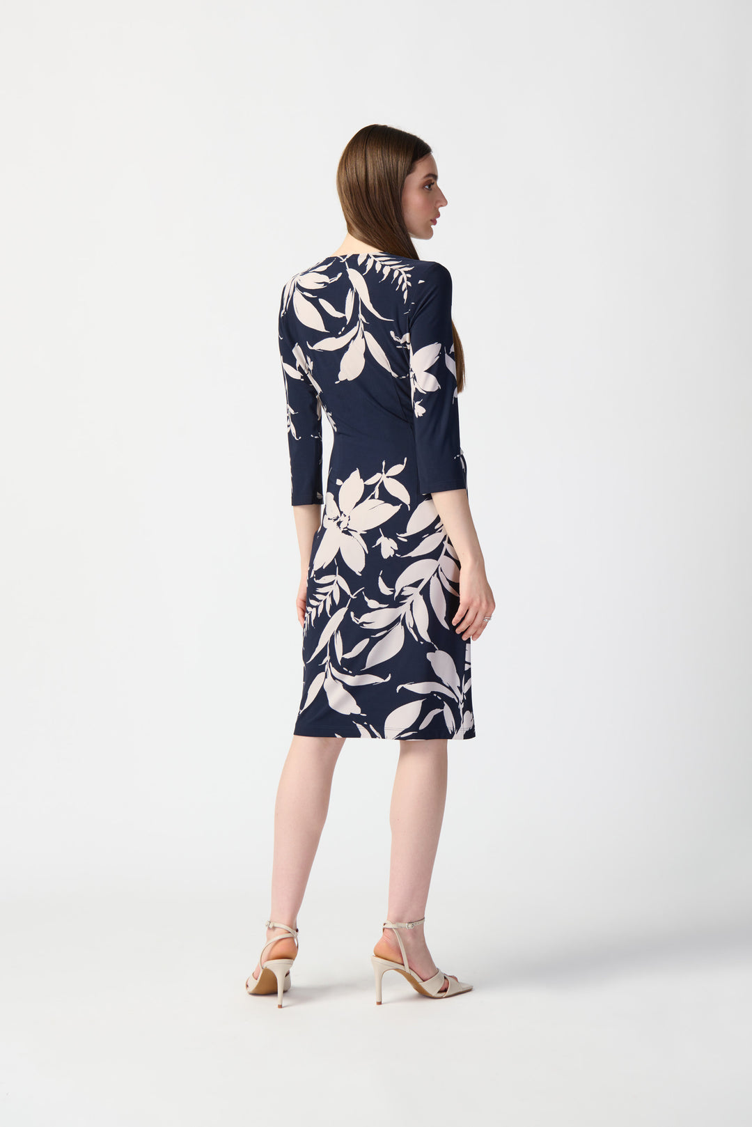 Joseph Ribkoff : Dress 241056 Blue/Beige