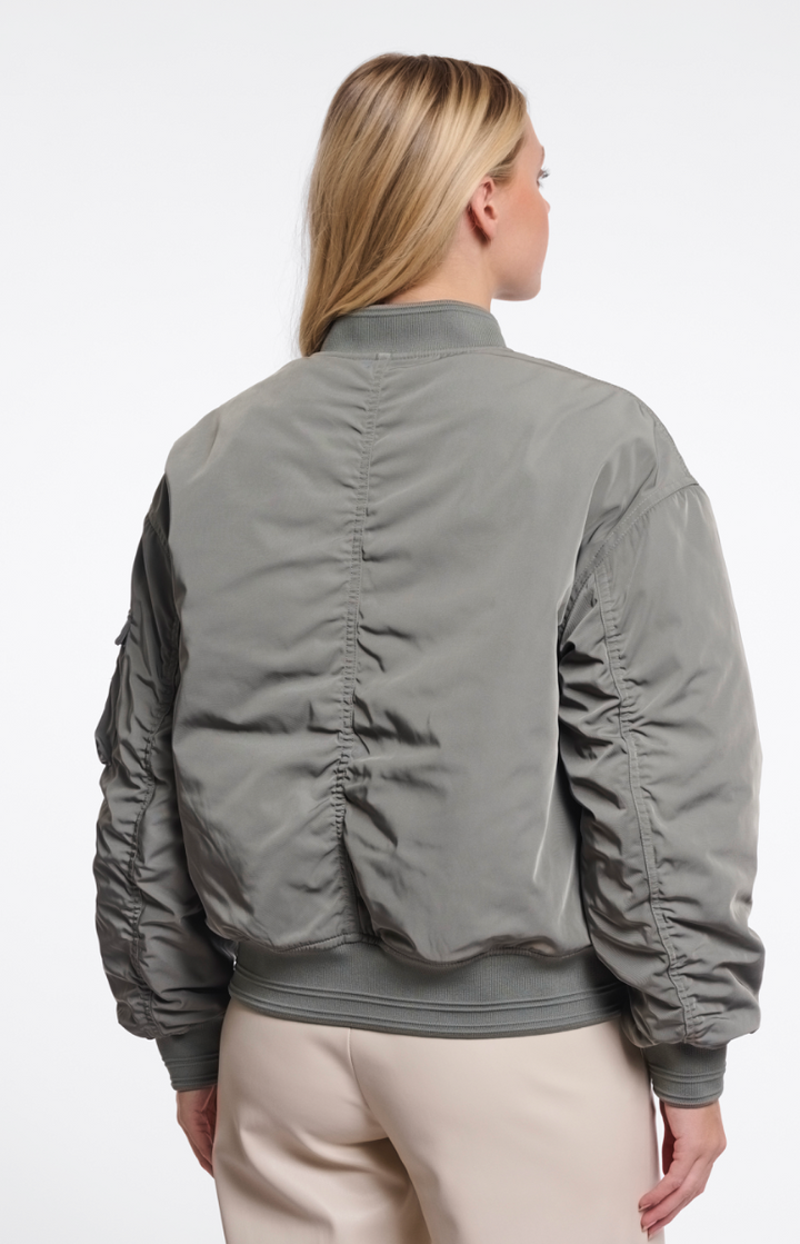 Rino &amp; Pelle | Djenna bomber jacket Misty Basil and Pink