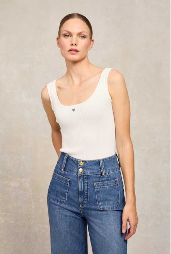 Holland Cooper > Ruby Knitted Vest Natural